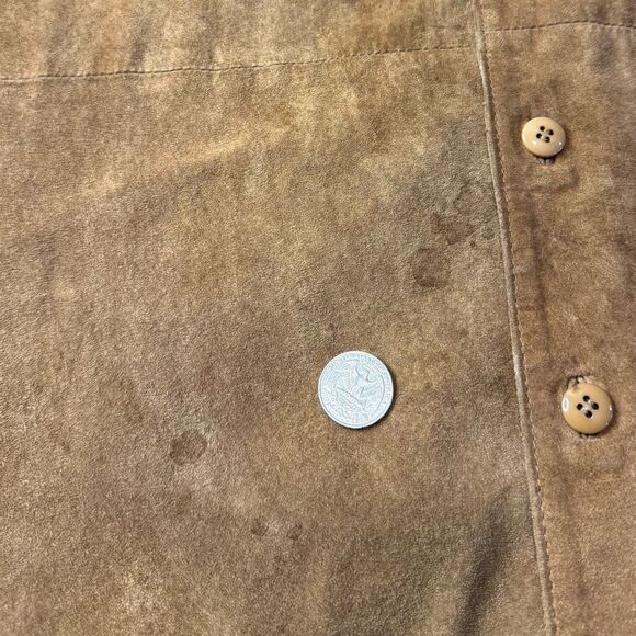 Men's Brown Suede Jacket - Picture 6 of 16